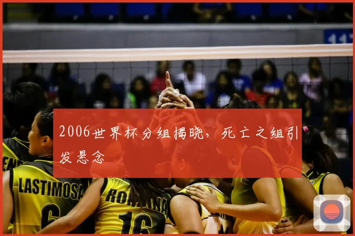 2006世界杯分组揭晓，死亡之组引发悬念