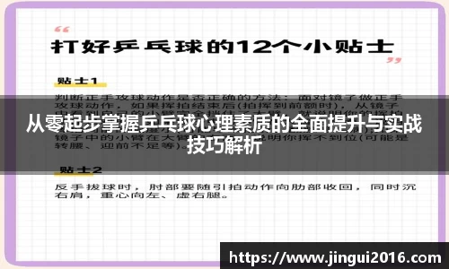从零起步掌握乒乓球心理素质的全面提升与实战技巧解析